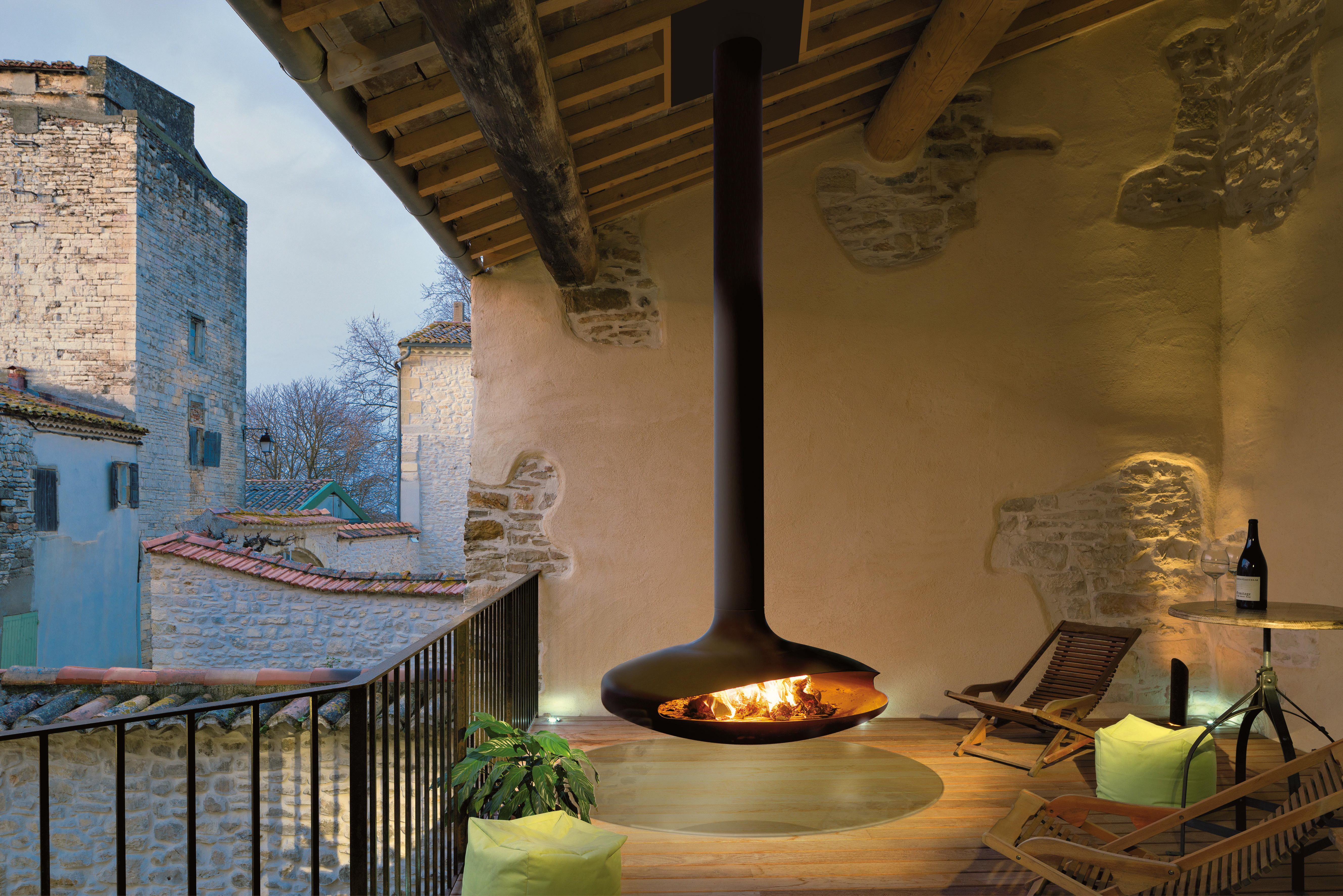 cheminée design pour l'extérieur Gyrofocus outdoor