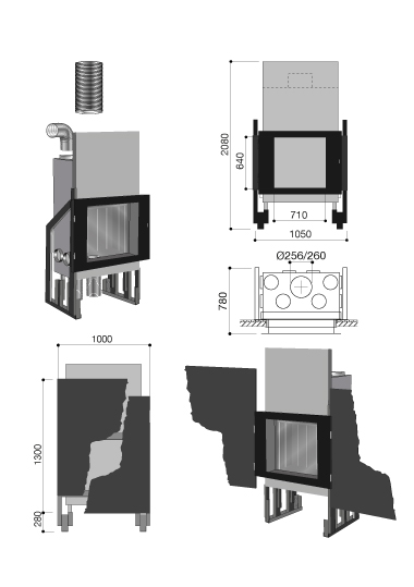 schema de la cheminée design Métafocus 6