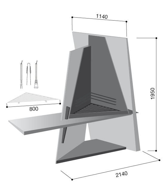 barbecue sculpture design contemporain