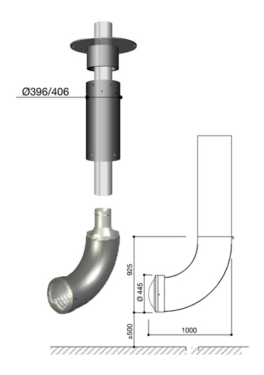Schéma de la cheminée Design Renzofocus