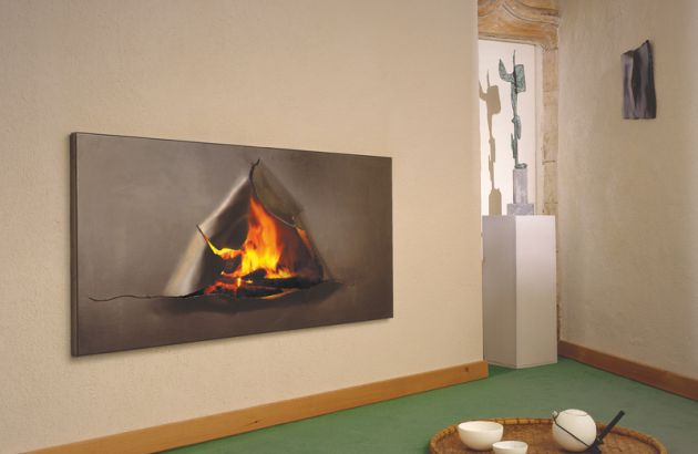 Cheminée design Omégafocus ambiance Zen