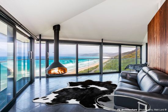 Ergofocus cheminee contemporaine F2 architect the pole house Australia